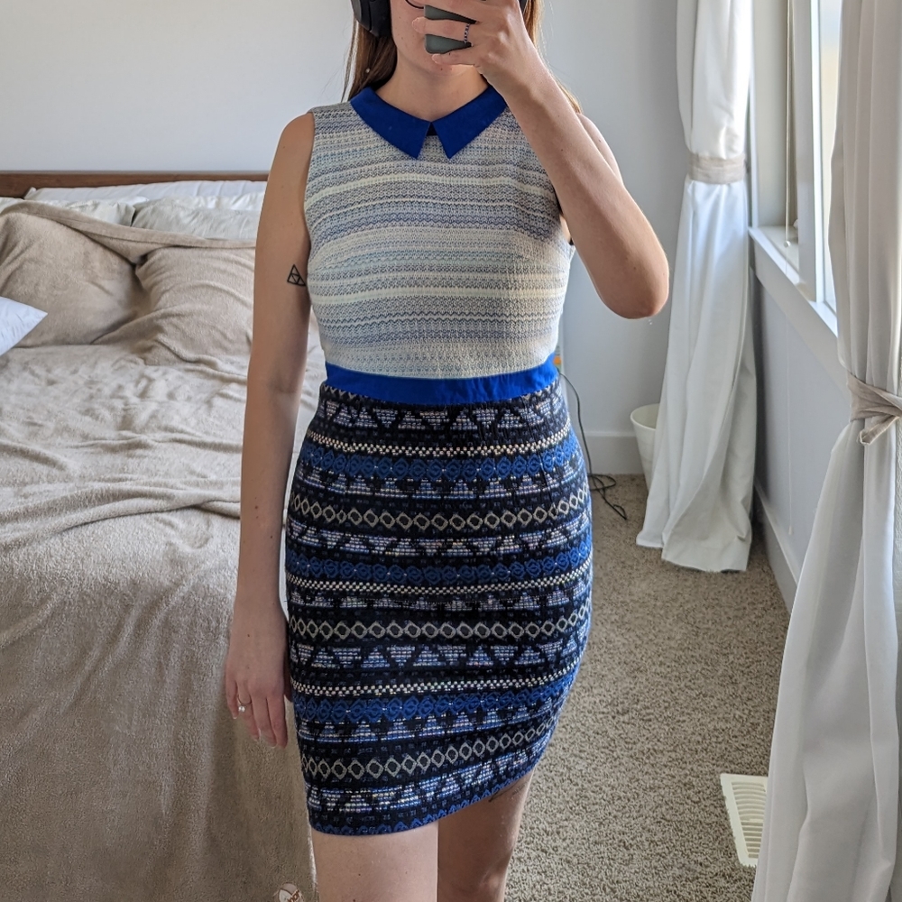 Eve Gravel Collared Dress - Picture 1 of 4